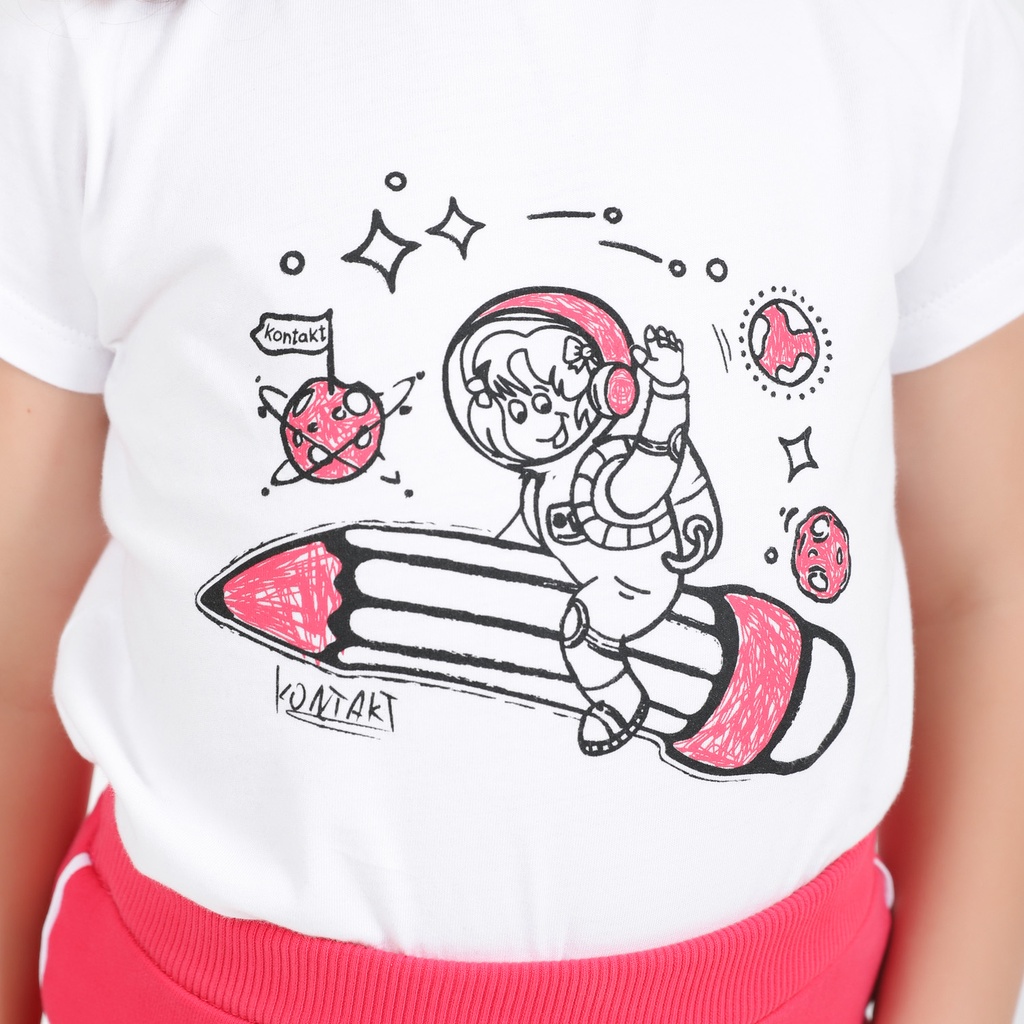 T-shirt bébé manches courtes SPACE GIRL