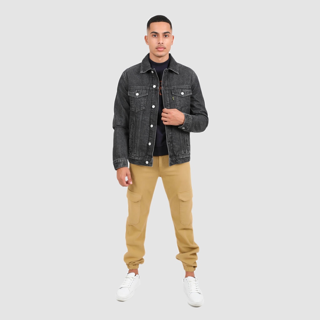 Regular jacket homme avec doublure matelassé en jeans - KENZI 2.0