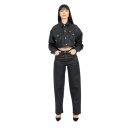 Cropped jacket femme effet cuir - KINDA