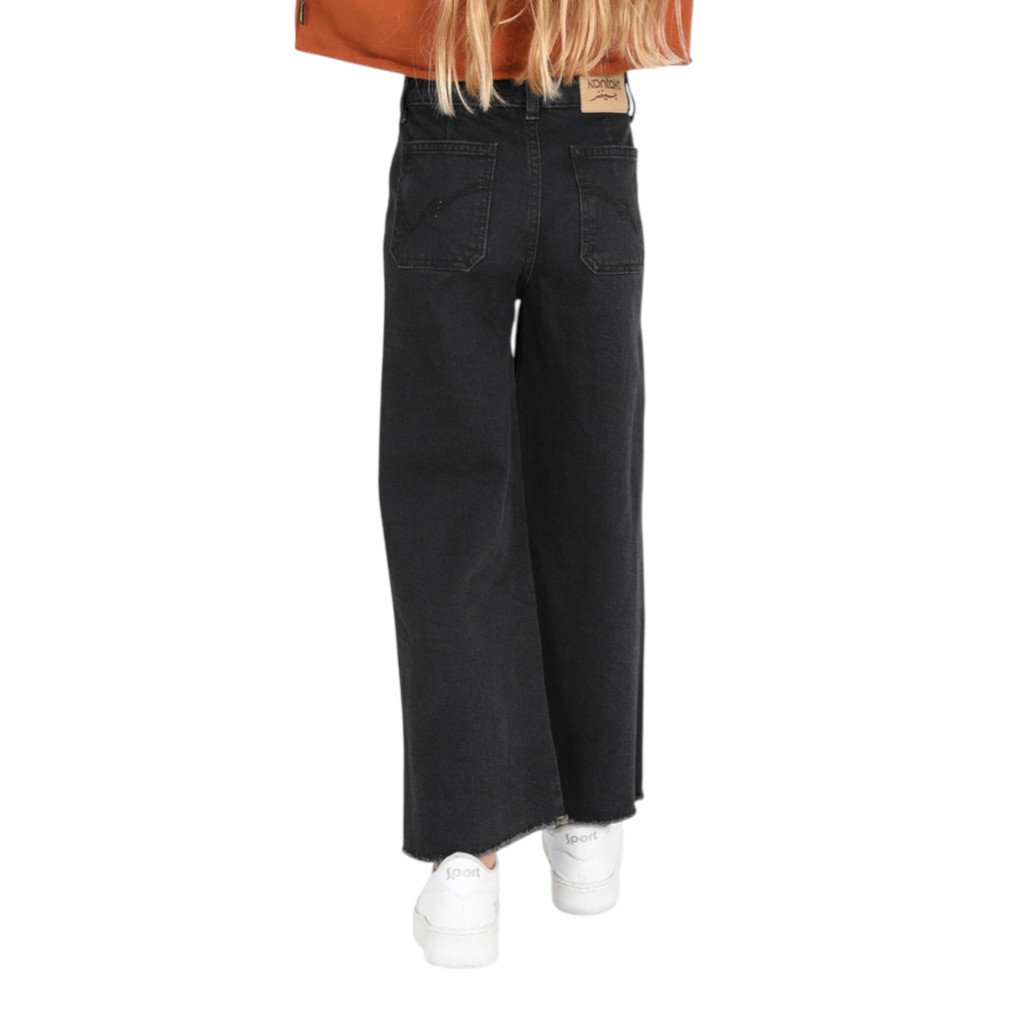 Wide leg jeans fille