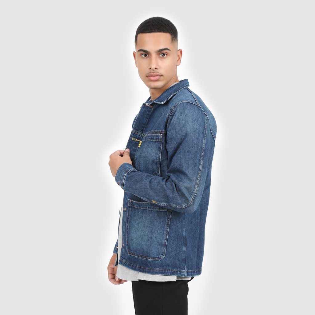 Workwear jacket homme en jeans-WAEL