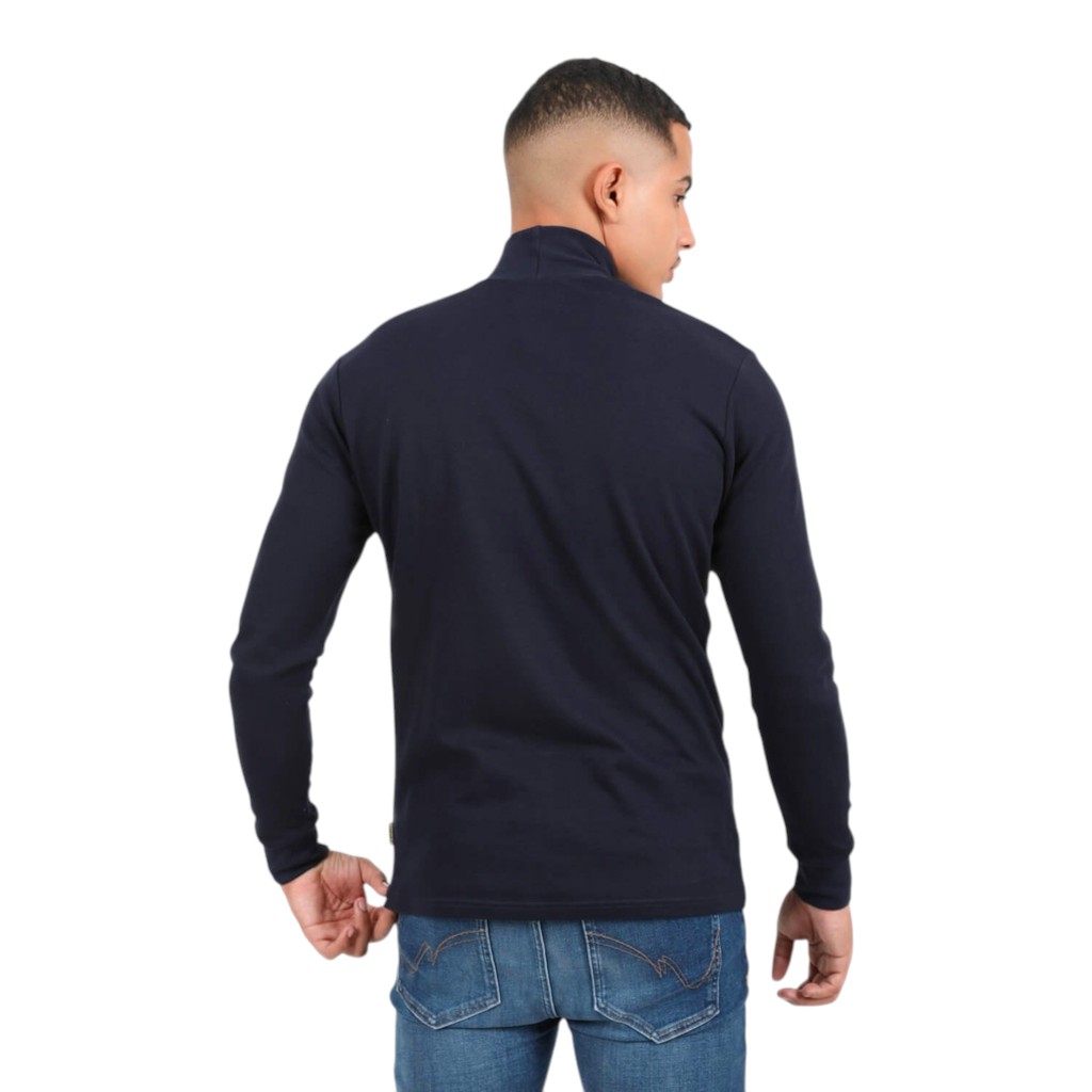 T-shirt homme col cheminé avec broderie