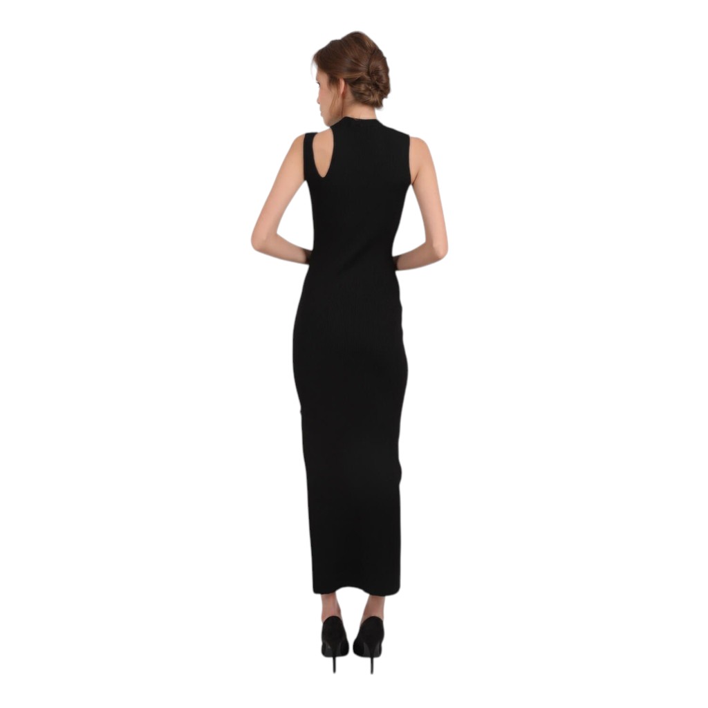 Robe maxi femme avec cut out en maille fine