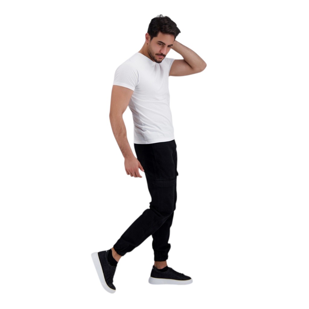 T-shirt homme manches courtes avec broderie