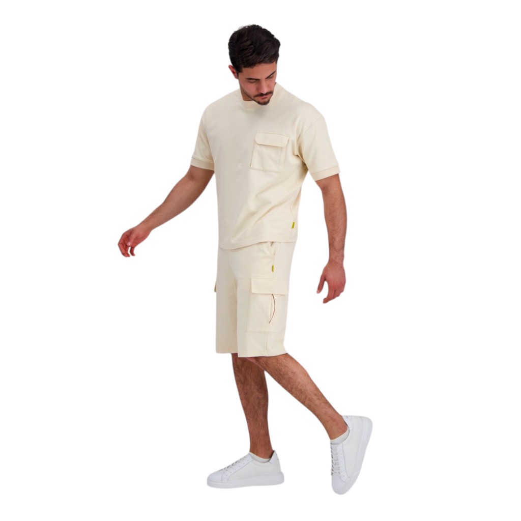 Short cargo homme en molleton