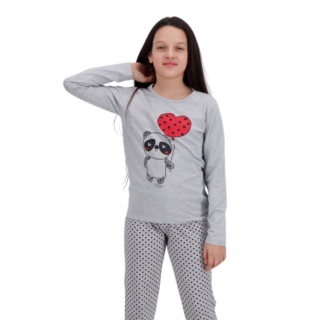 Pyjama fille manches longues PANDA