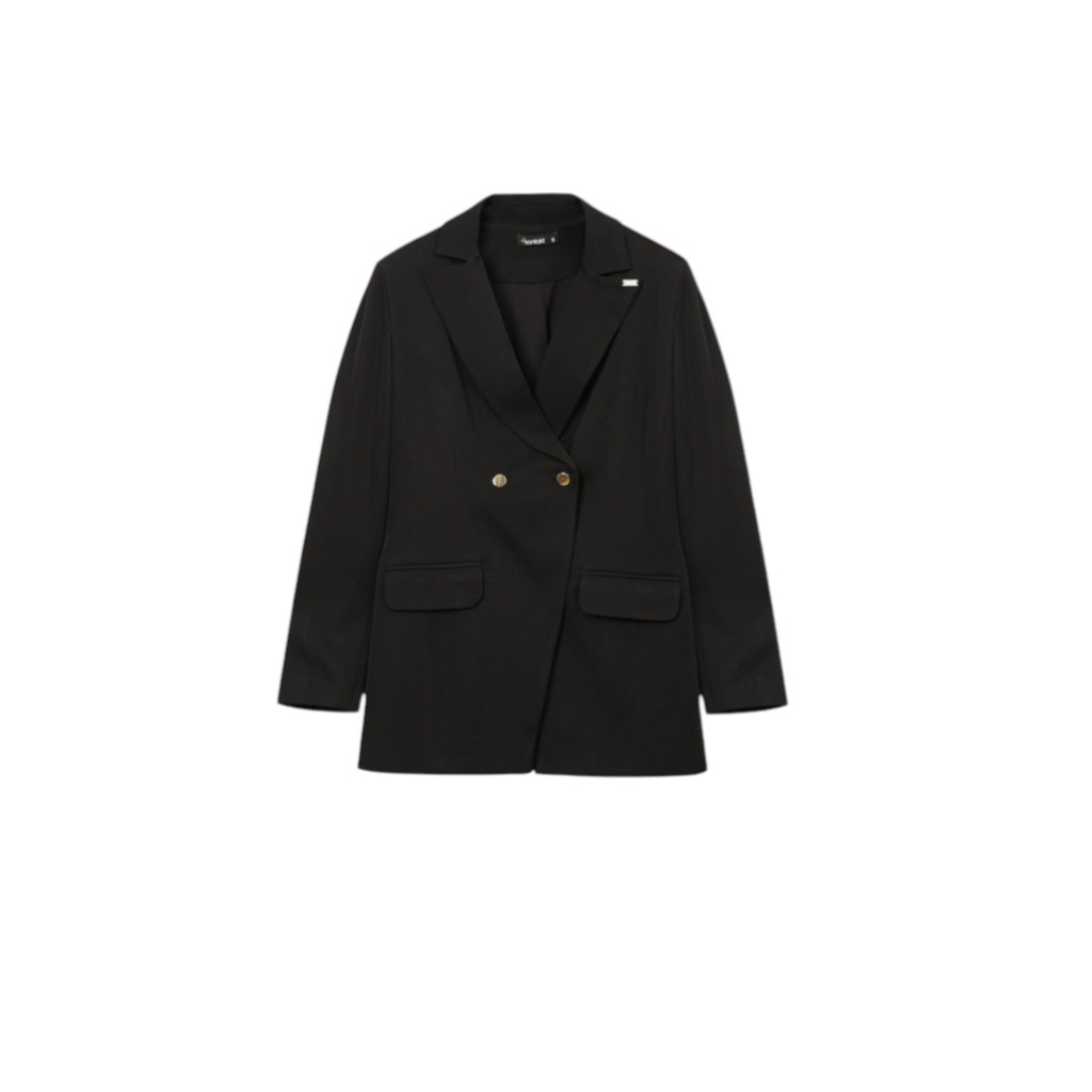 Blazer asymetrique femme manches longues