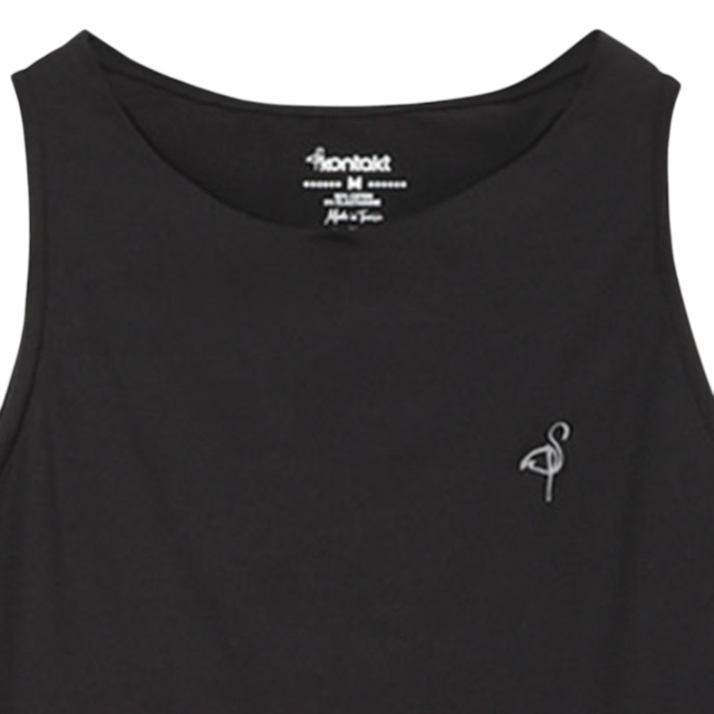 Top femme sans manches avec broderie