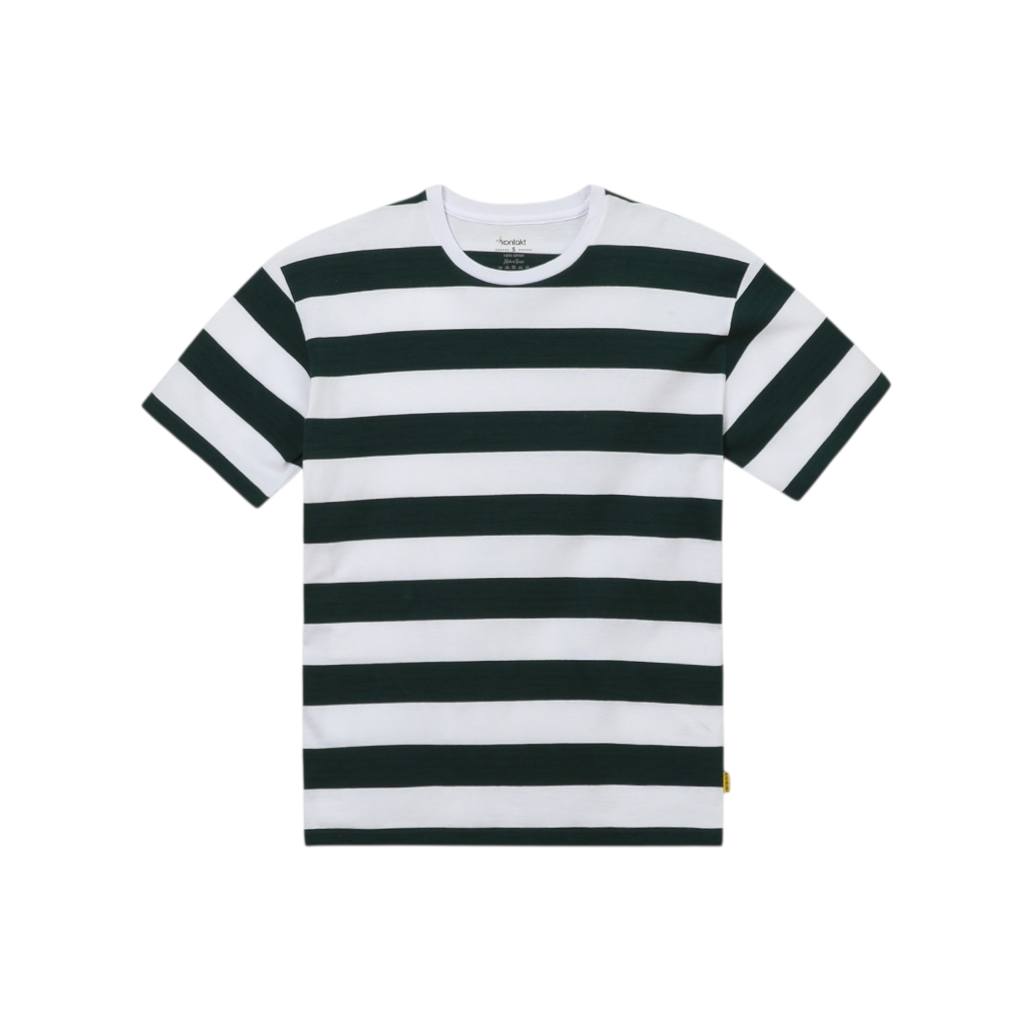 T-shirt oversized rayé femme manches courtes