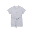 Robe femme manches courtes avec ceinture à la taille كل ساعة و علمها