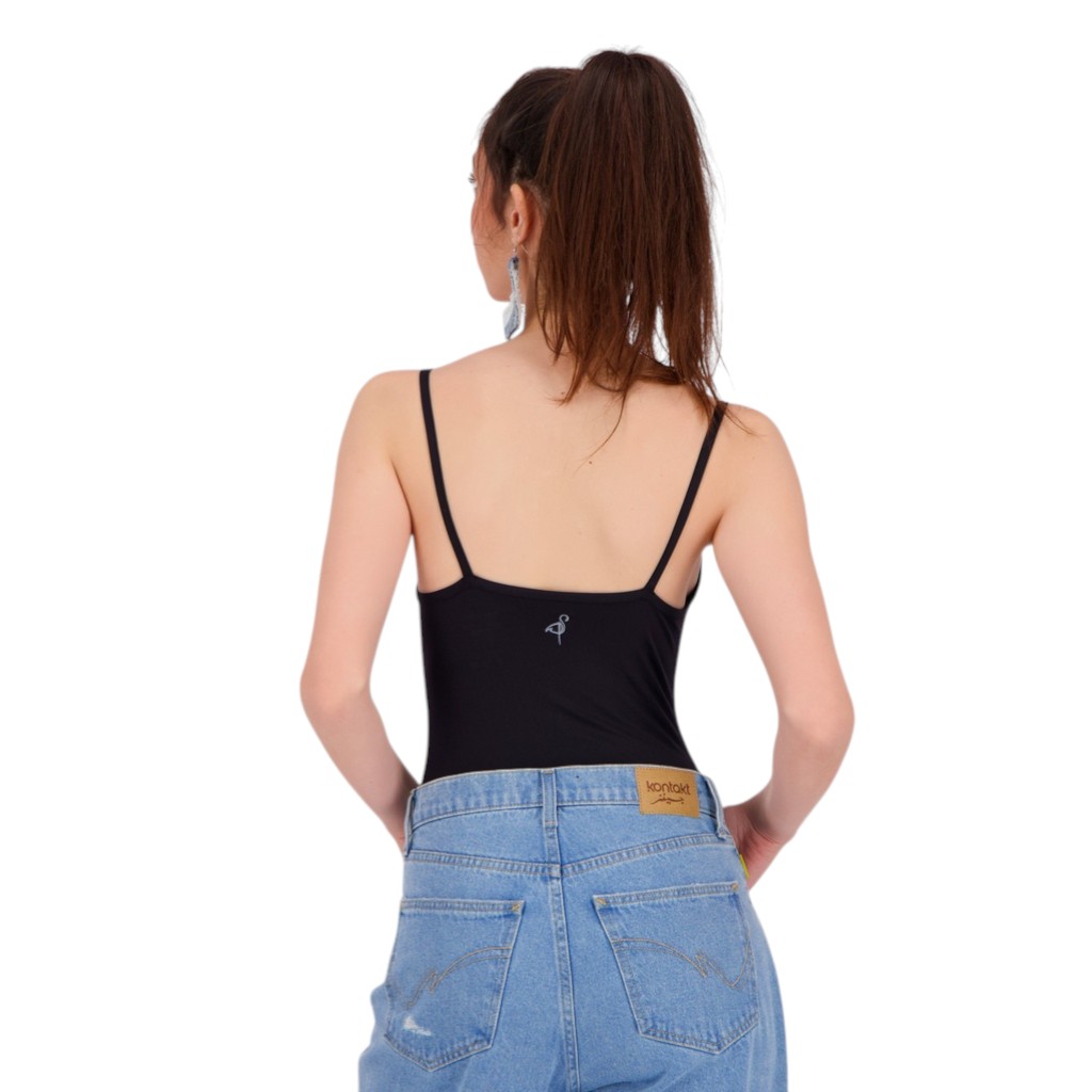 Body femme bretelle avec broderie