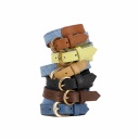 Bracelet unisex en cuir et denim