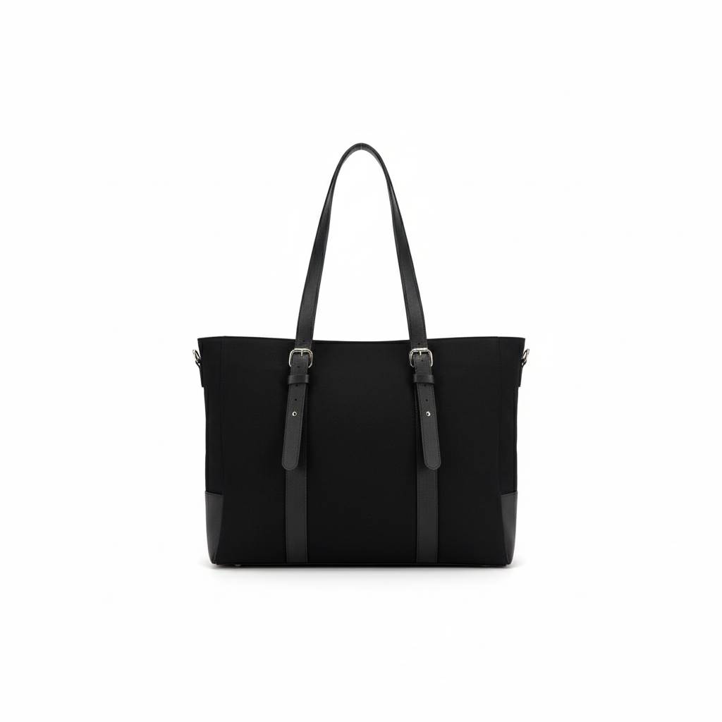 Cabas en jeans et cuir