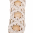 Bandoulière macramé  avec perles en bois