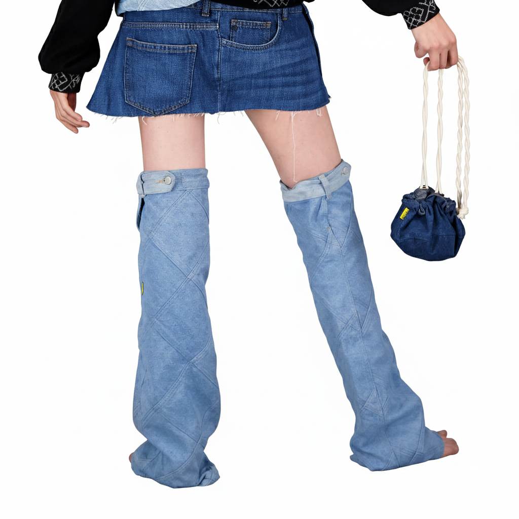 Jambiéres unisexe en jeans UPCYCLING METHODS TNFW