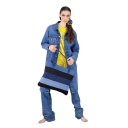 Coussin &amp;Tote bag format 49/39 en jeans Modular TNFW