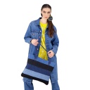 Coussin &amp;Tote bag format 49/39 en jeans Modular TNFW