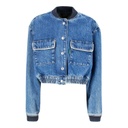 Workwear cropped jacket fille en jeans