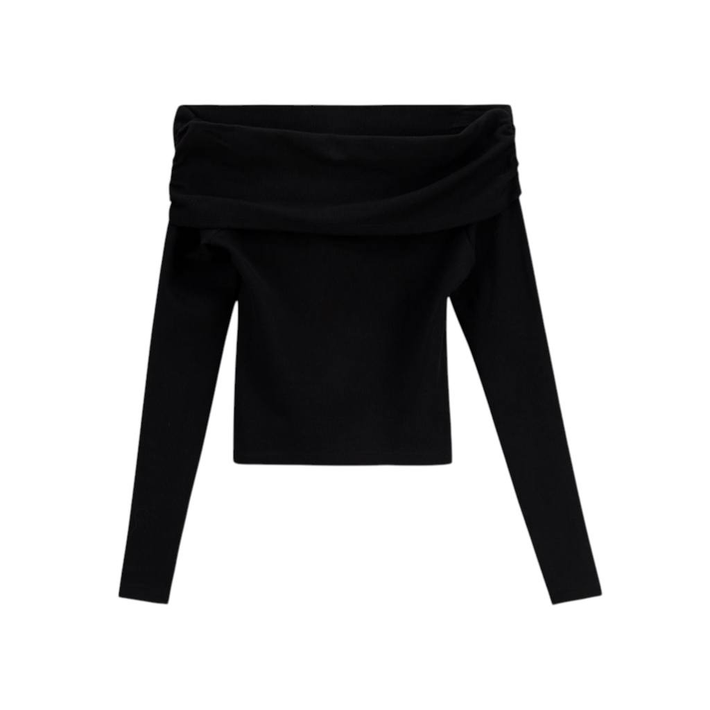 T-shirt femme manches longues col bateau