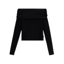 T-shirt femme manches longues col bateau