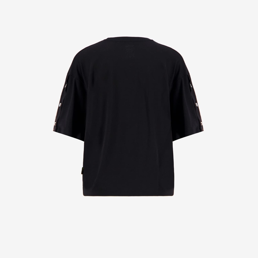 T-shirt femme manches courtes avec boutons pressions  فخار يكسر بعضو