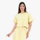 Sweat sur taille femme manches courtes FLEUR