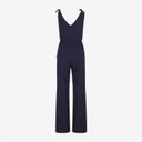 Combinaison femme col v avec élastique à la taille