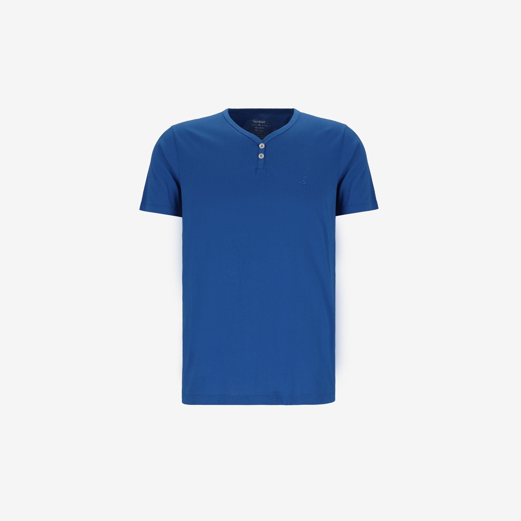 Ensemble homme manches courtes col tunisien avec broderie