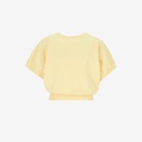 Sweat crop femme sans manches avec broderie