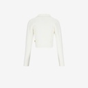 Polo côtelé femme manches longues