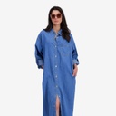 Robe chemise longue femme en jeans CHANEZ 2.0