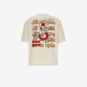 T-shirt oversized unisexe adulte manches courtes سنعود بعد قليل