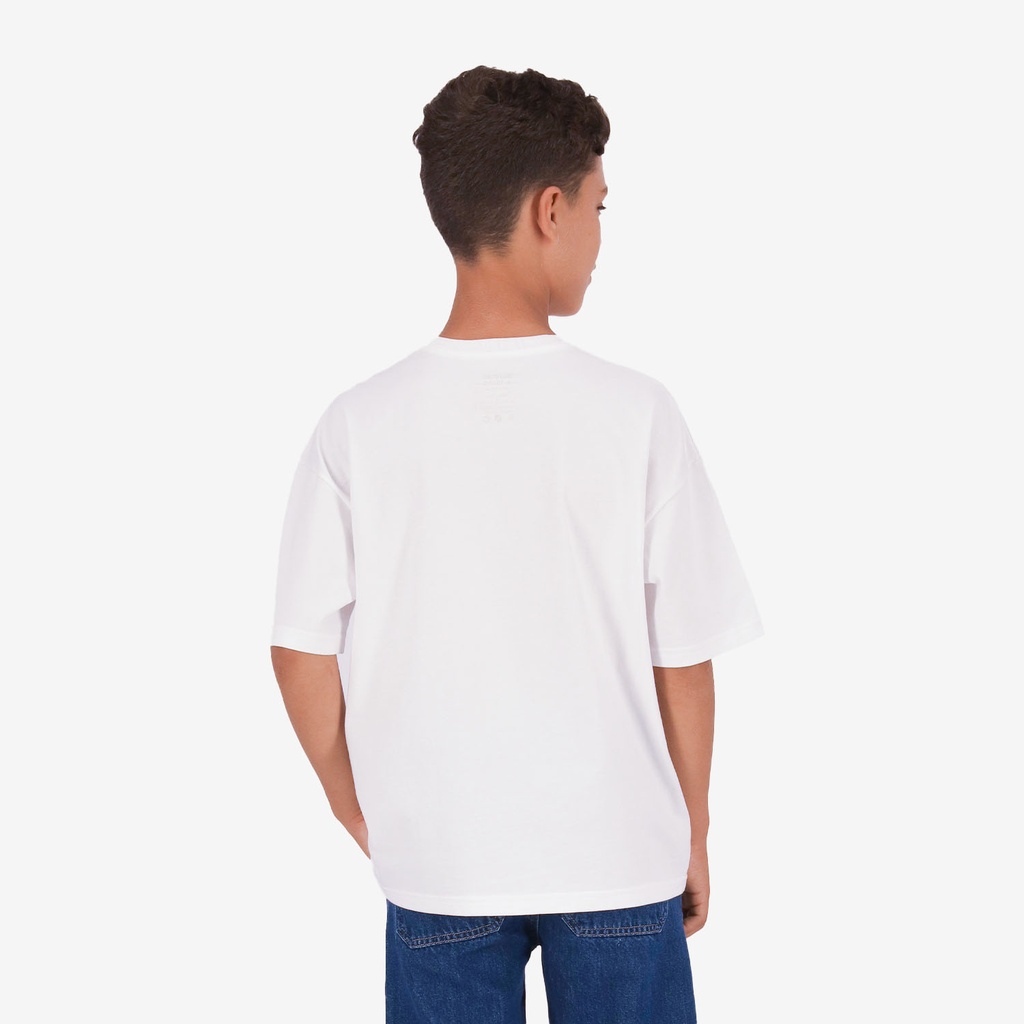 T-shirt oversized garçon manches courtes avec animation