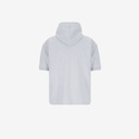 Hoodie homme manches courtes avec broderie