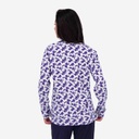 Pyjama femme manches longues avec patte boutonnée