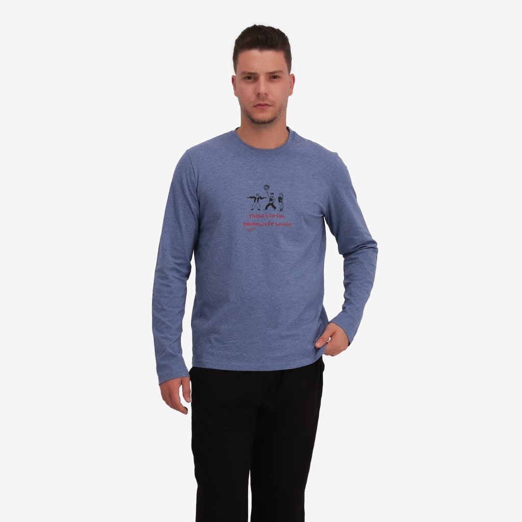 Pyjama homme manches longues tonight's for fun,tomorrow's for winning