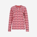 Pyjama femme manches longues avec patte boutonnée