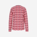 Pyjama femme manches longues avec patte boutonnée