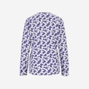 Pyjama femme manches longues avec patte boutonnée