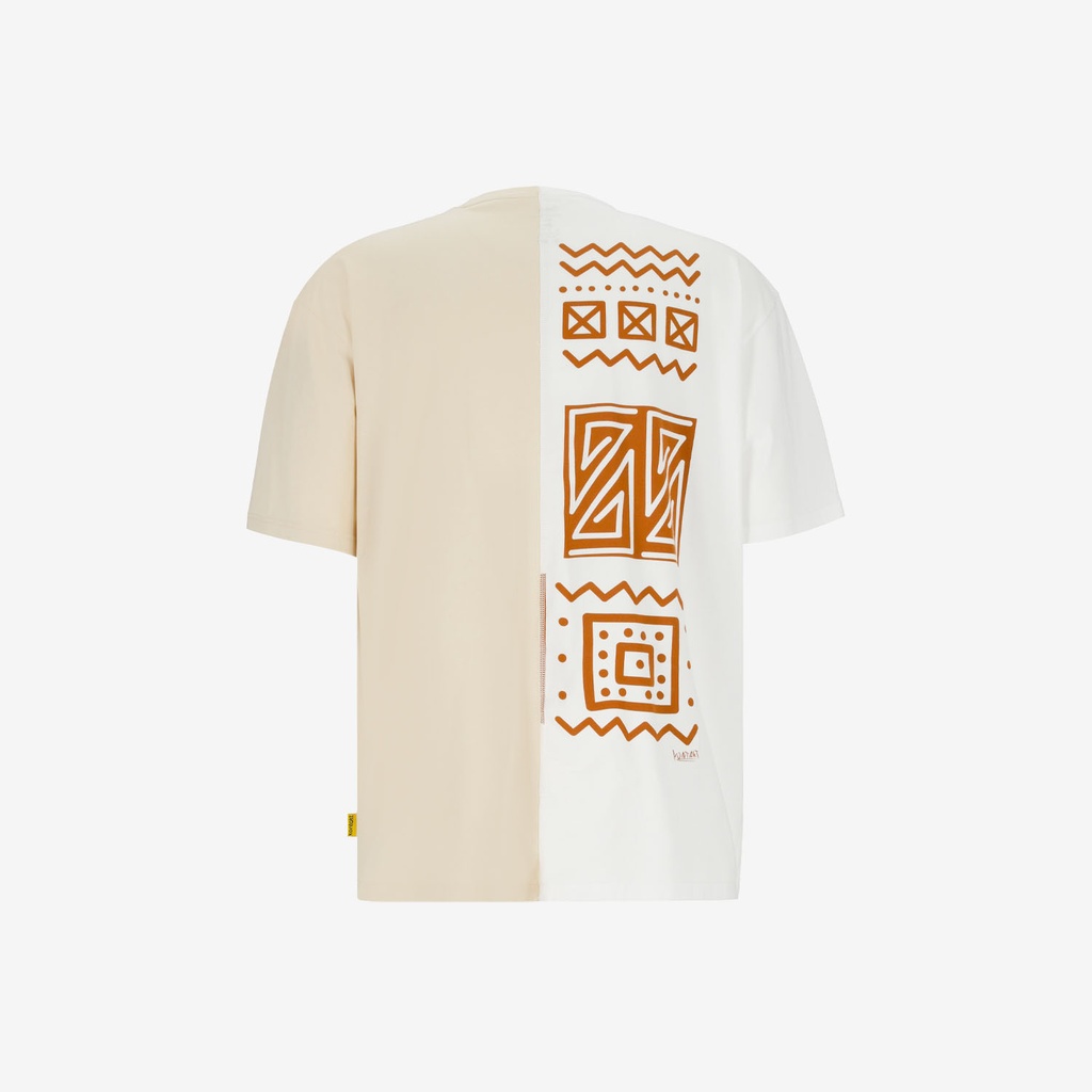 Upcycling t-shirt oversized homme manches courtes MARGOUM &amp; LOSANGE VERSION 1