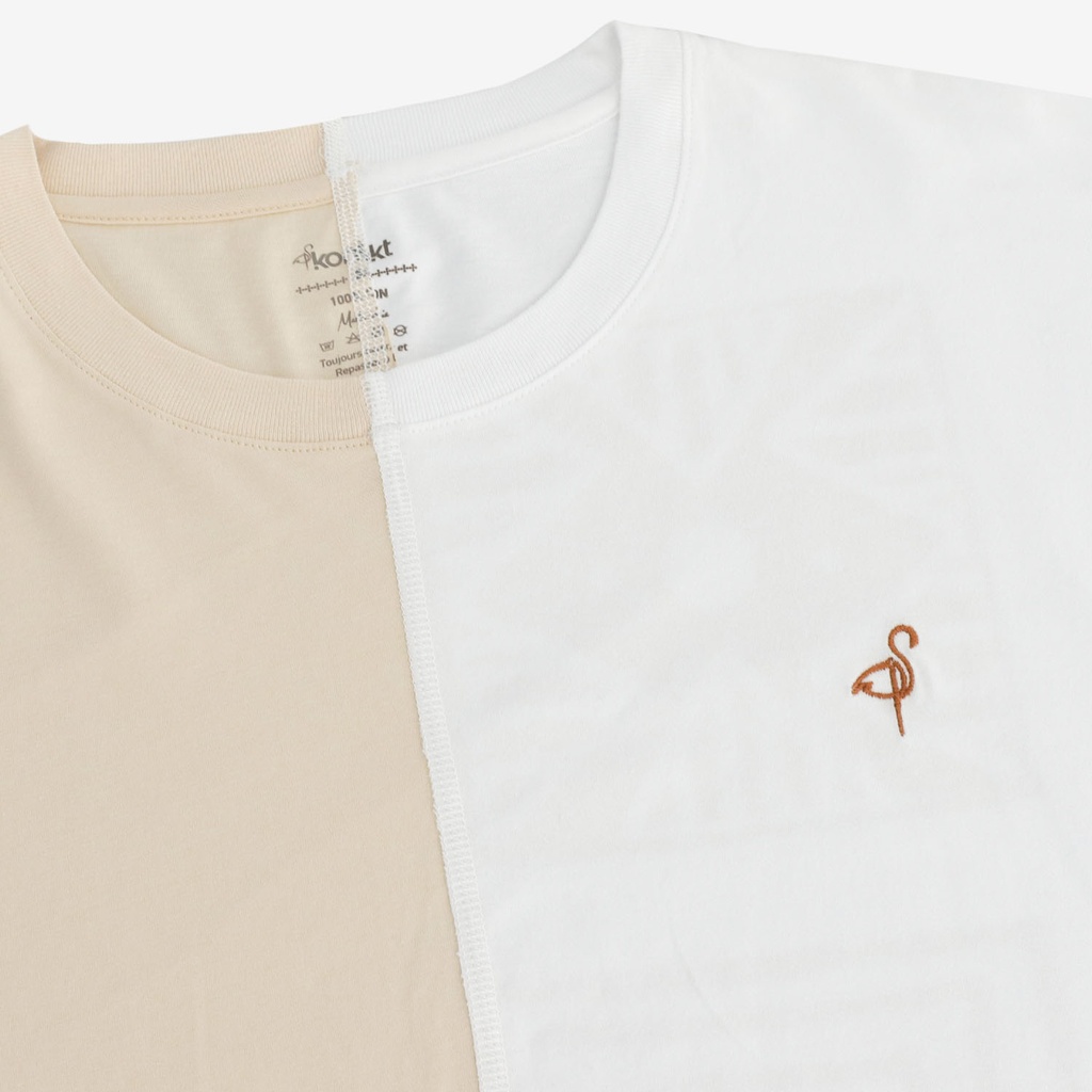 Upcycling t-shirt oversized homme manches courtes MARGOUM &amp; LOSANGE VERSION 2