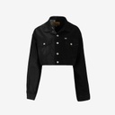 Upcycling cropped jacket femme bi-couleur KINDA V1