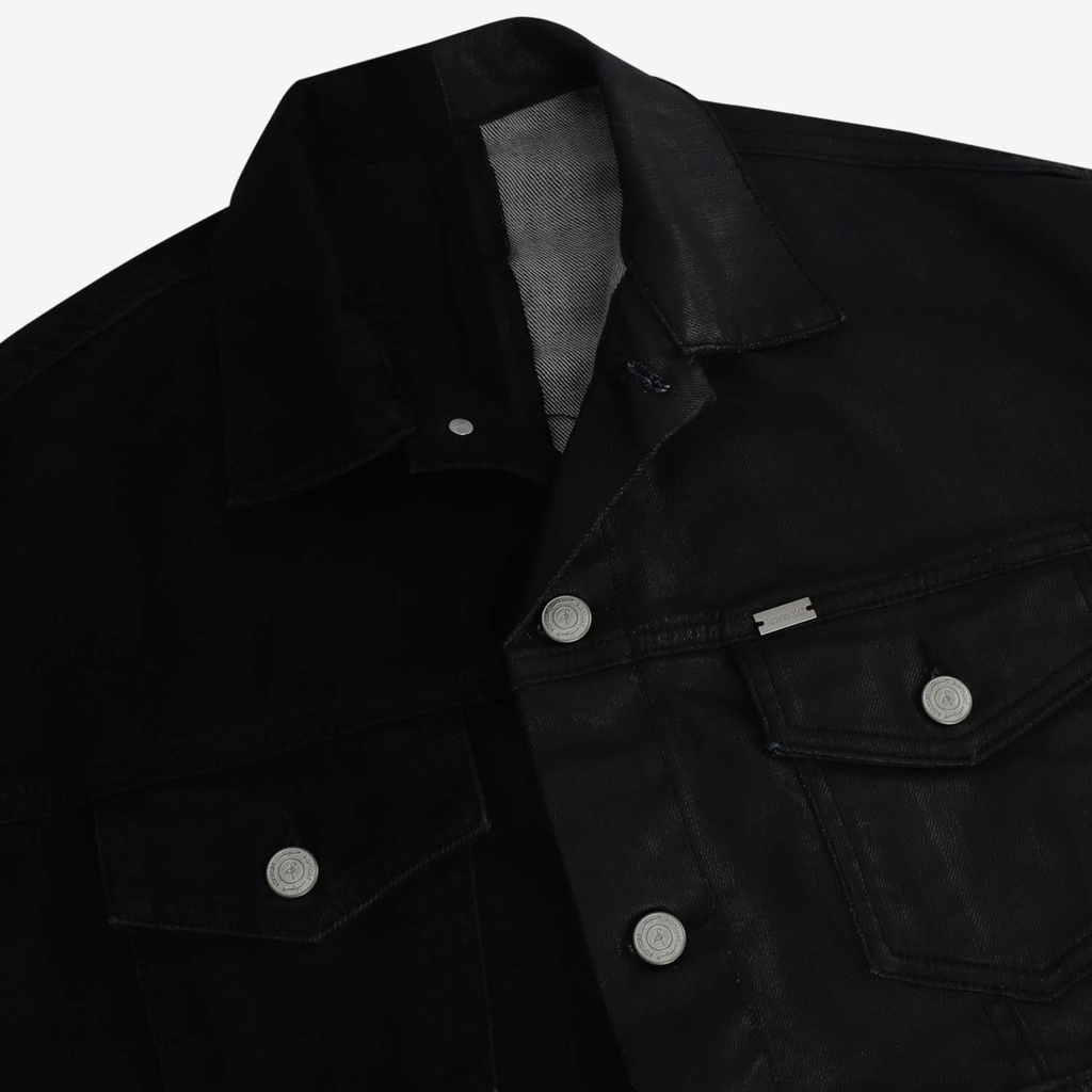 Upcycling cropped jacket femme bi-couleur KINDA V2