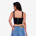 Upcycling top femme jeans V1