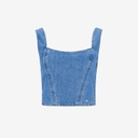 Upcycling top femme jeans V1