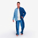 Upcycling chemise western homme en jeans bi-couleur - SHEMS V2