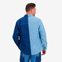 Upcycling chemise western homme en jeans bi-couleur - SHEMS V2