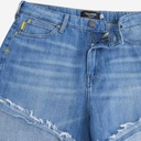 Upcycling straight jeans femme bi-couleur - SARRA