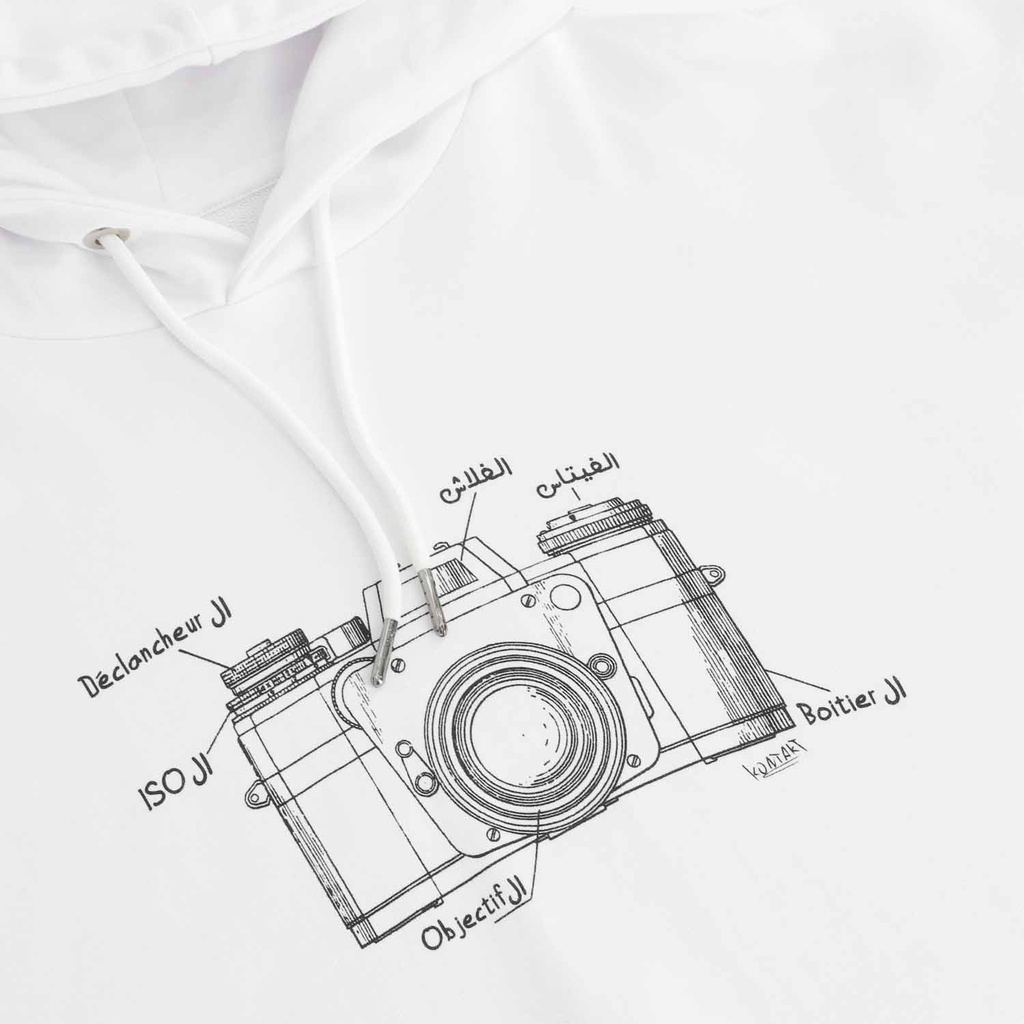 Hoodie homme manches courtes CAMERA