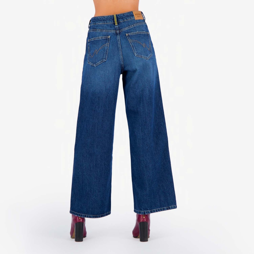 Super Straight jeans femme avec braguette décalé- SARRA 2.0